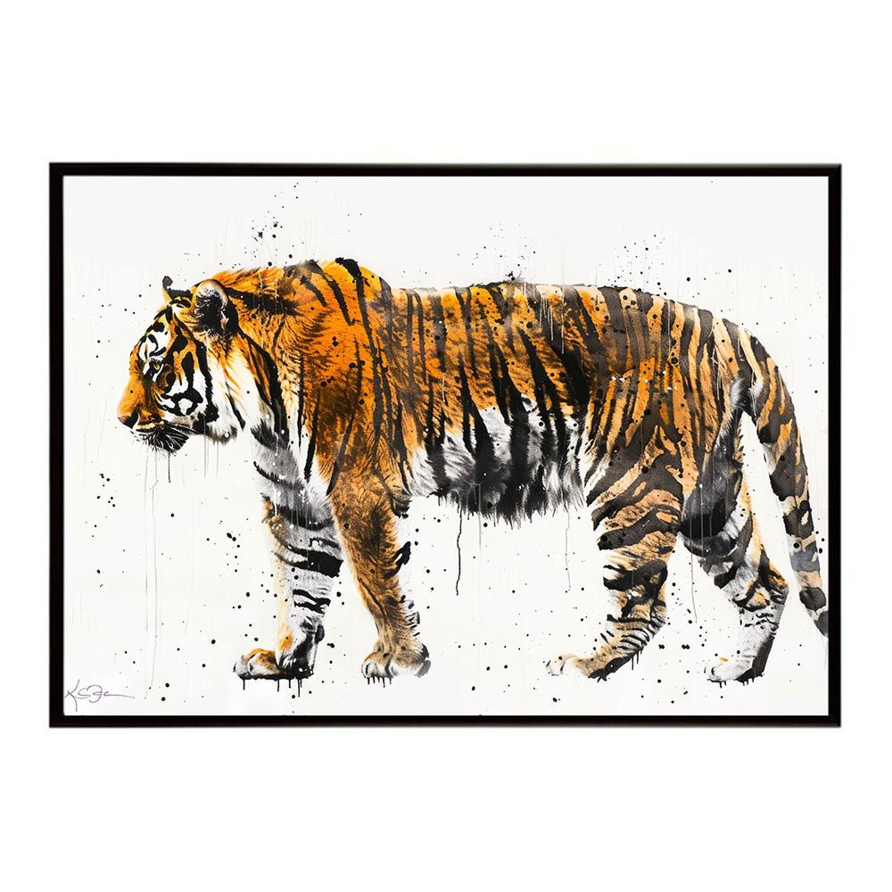 B1サイズ（約73x103cm）】【lh-poster-7944】トラ 虎 猛虎 掛け軸