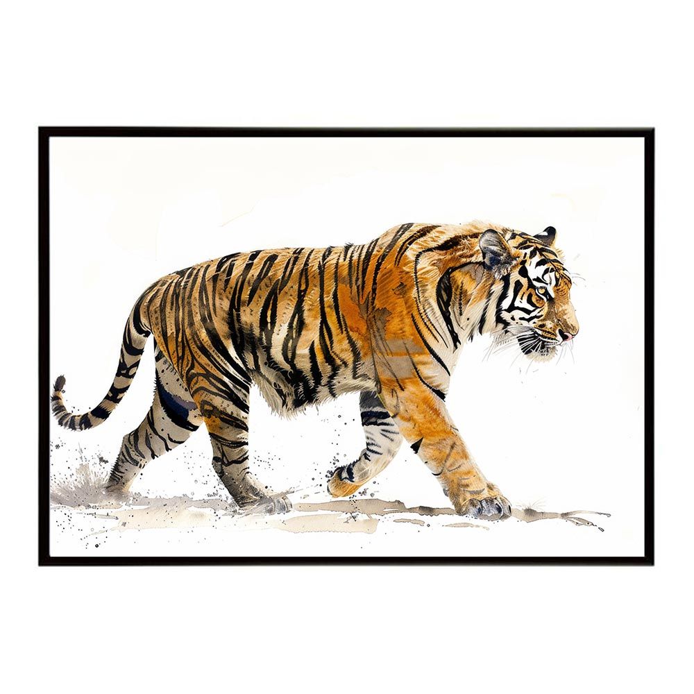 A1サイズ（約59x84cm）】【lh-poster-7946】トラ 虎 猛虎 掛け軸