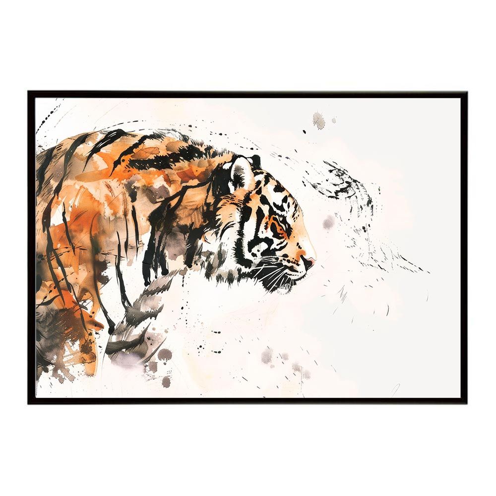 トラの絵 インテリア小物 【A1サイズ（約59x84cm）】【lh-poster-7947】トラ 虎