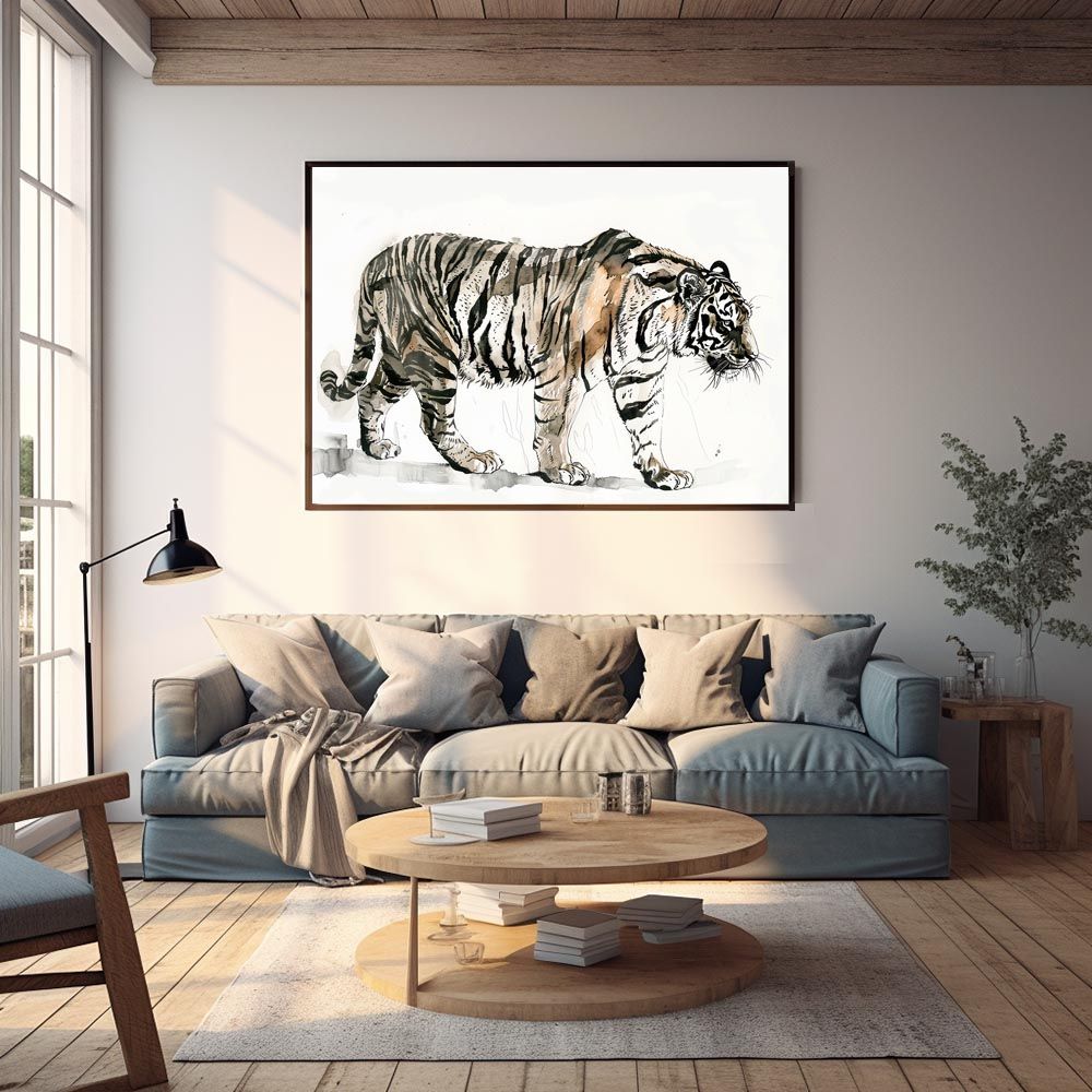 インテリア小物 【B4サイズ（約25x36cm）】【lh-poster-7951】トラ 虎