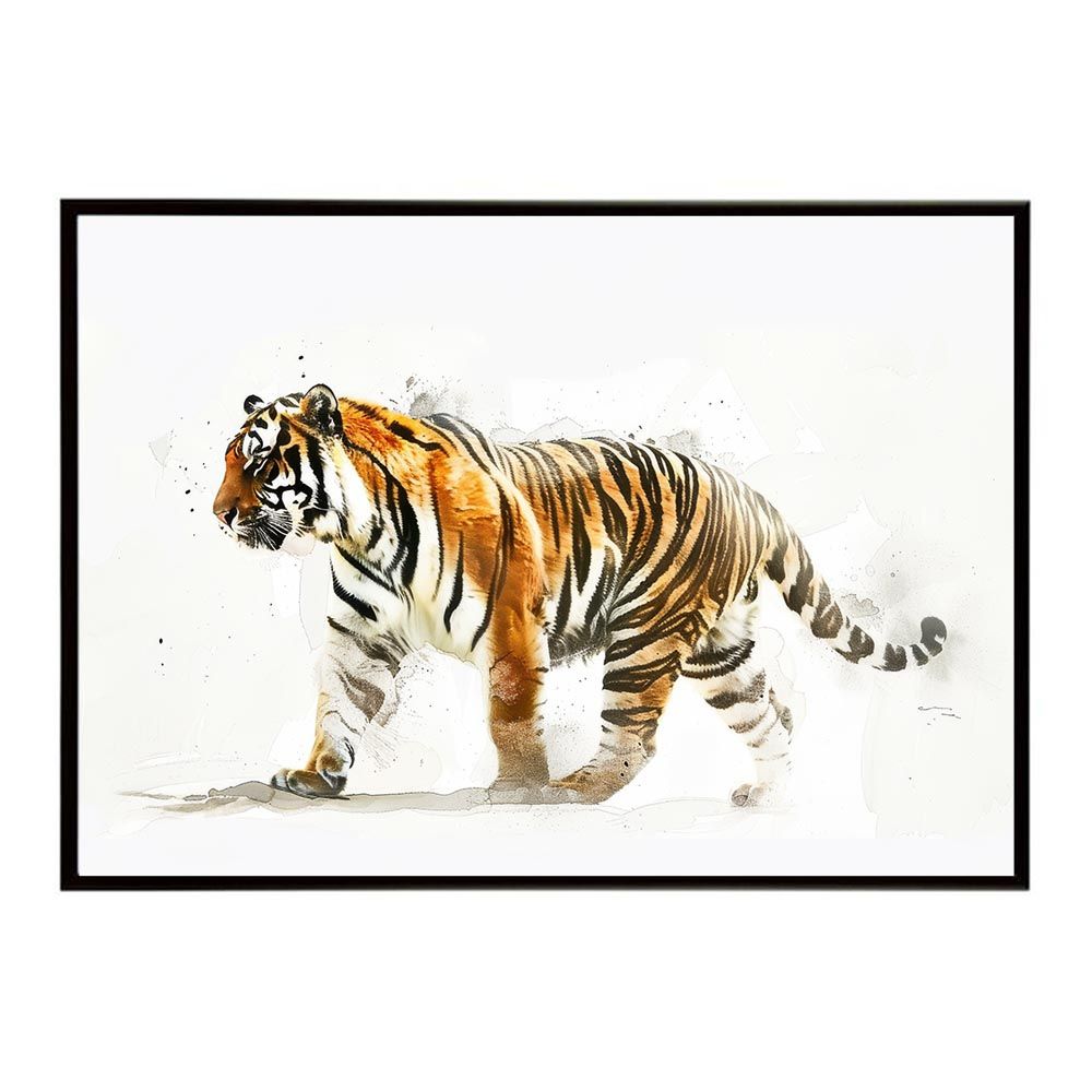 A2サイズ（約42x59cm）】【lh-poster-7966】トラ 虎 猛虎 掛け軸