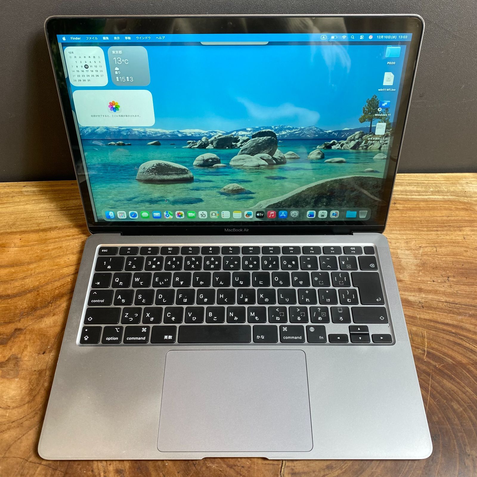 Apple MacBook Air 13 inch 2020 M 1 メモリ16 GB Windows 11 Office 2025 605