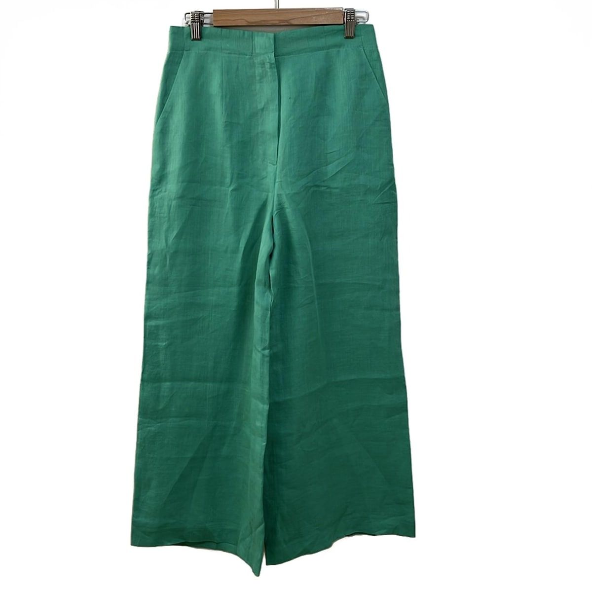 THIRD サードマガジン パンツ サイズ2 M レディース - グリーン フルレングス ワイドパンツ 薄手