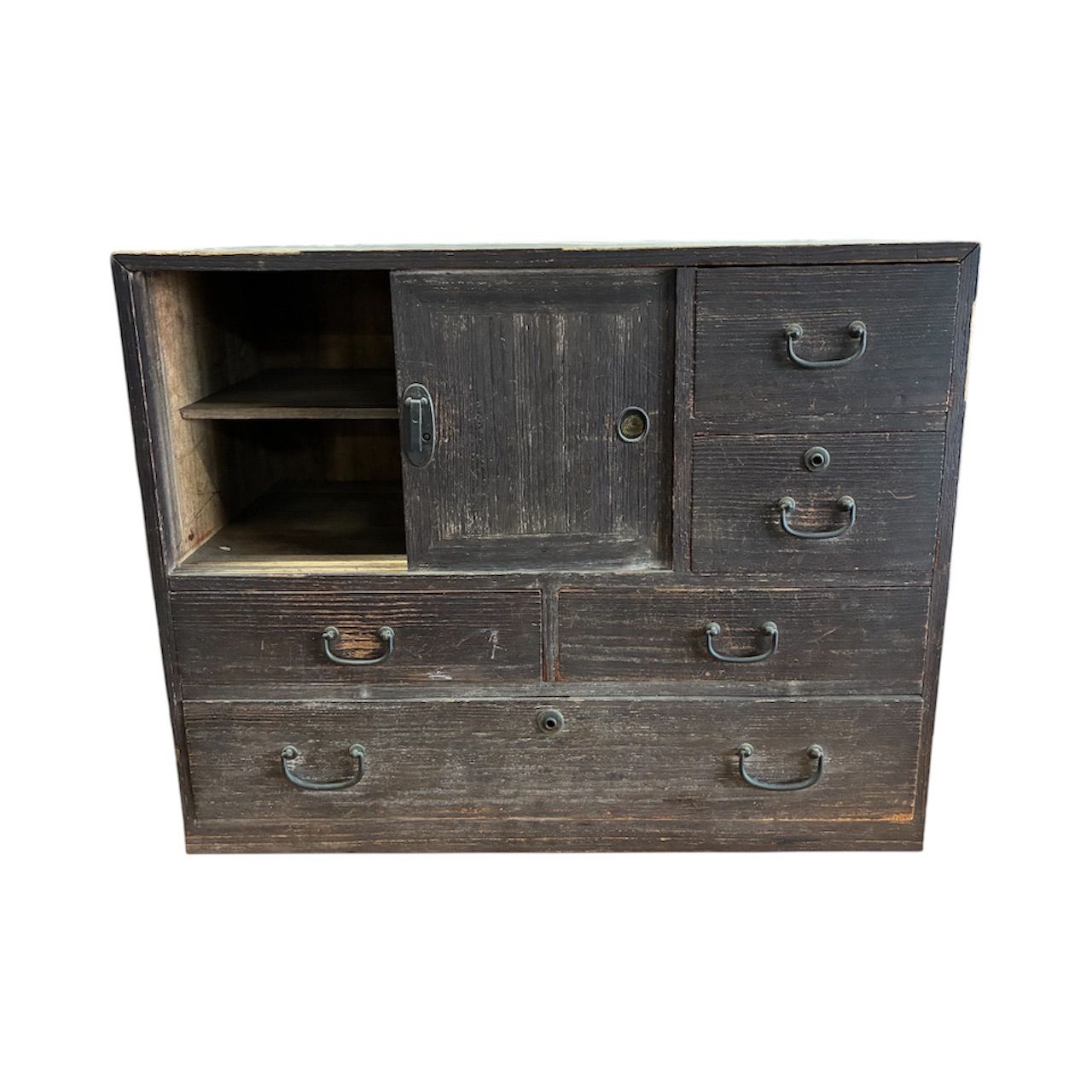 【昭和レトロ】【アンティーク】桐の小物入れ 骨董品 木工芸品 アンティーク レトロ 年代物 明治～昭和初期 桐箪笥 小物入れ 【公式通販】