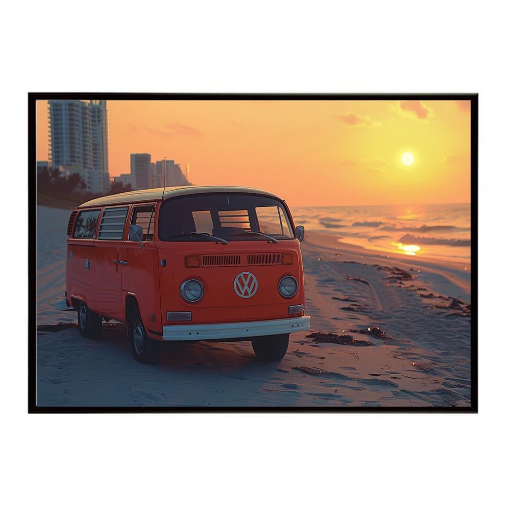 B2サイズ（約51x73cm）】【lh-poster-7998】サーフ サーフバン 海岸