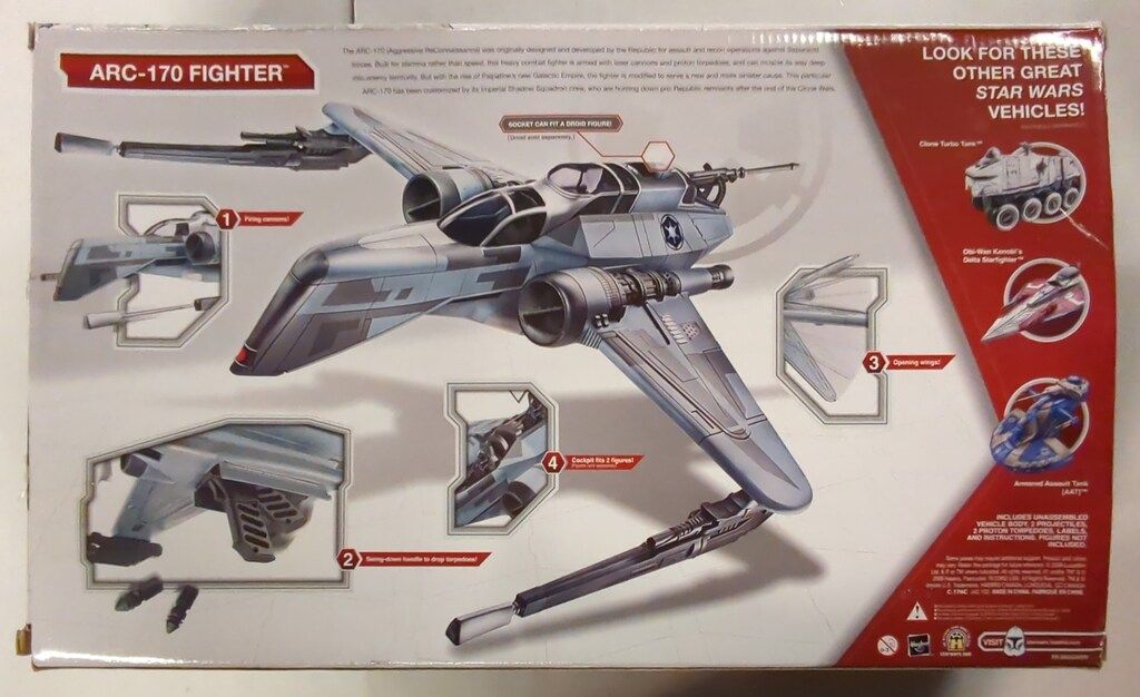HASBRO SW 3.5 Star Wars クローン ウォーズ ARC-170 スターファイター 91379