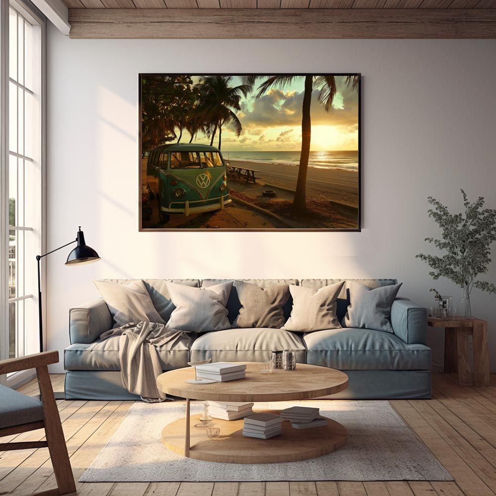 B3サイズ（約36x51cm）】【lh-poster-8000】サーフ サーフバン 海岸