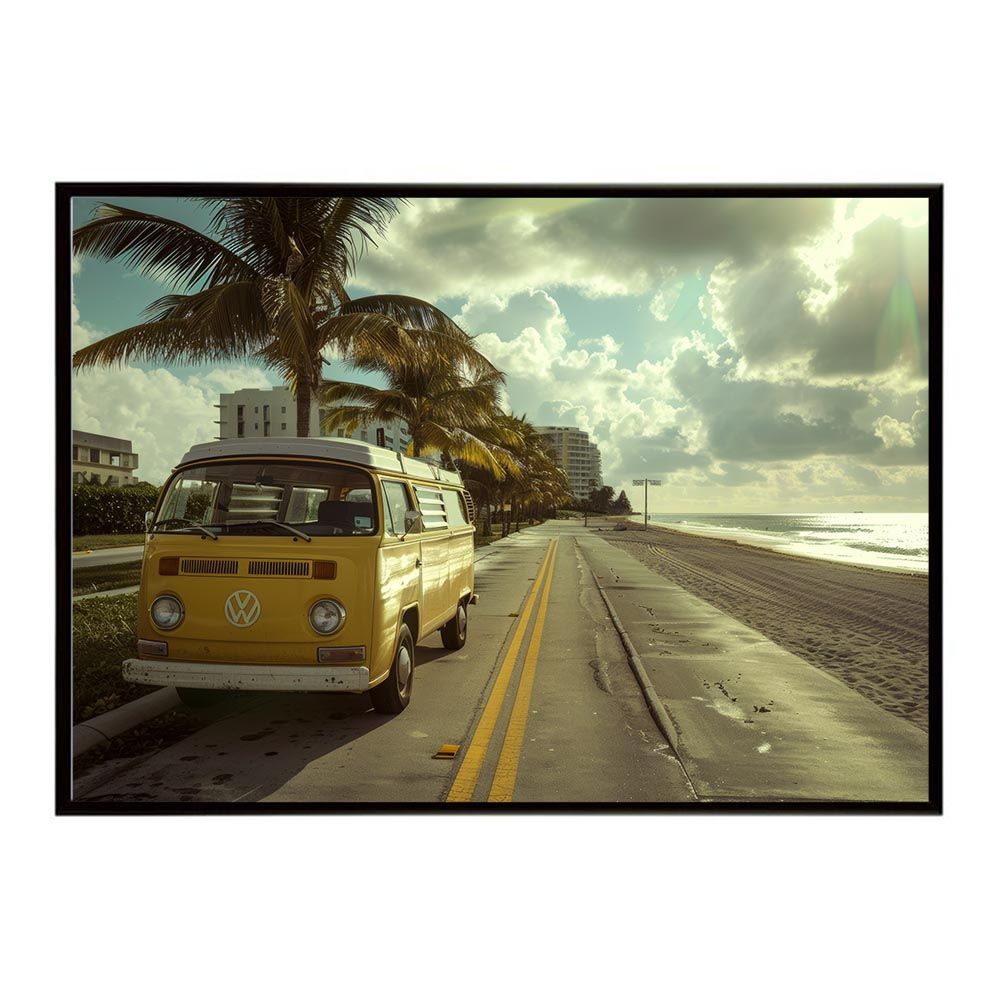 A4サイズ（約21x30cm）】【lh-poster-8002】サーフ サーフバン 海岸