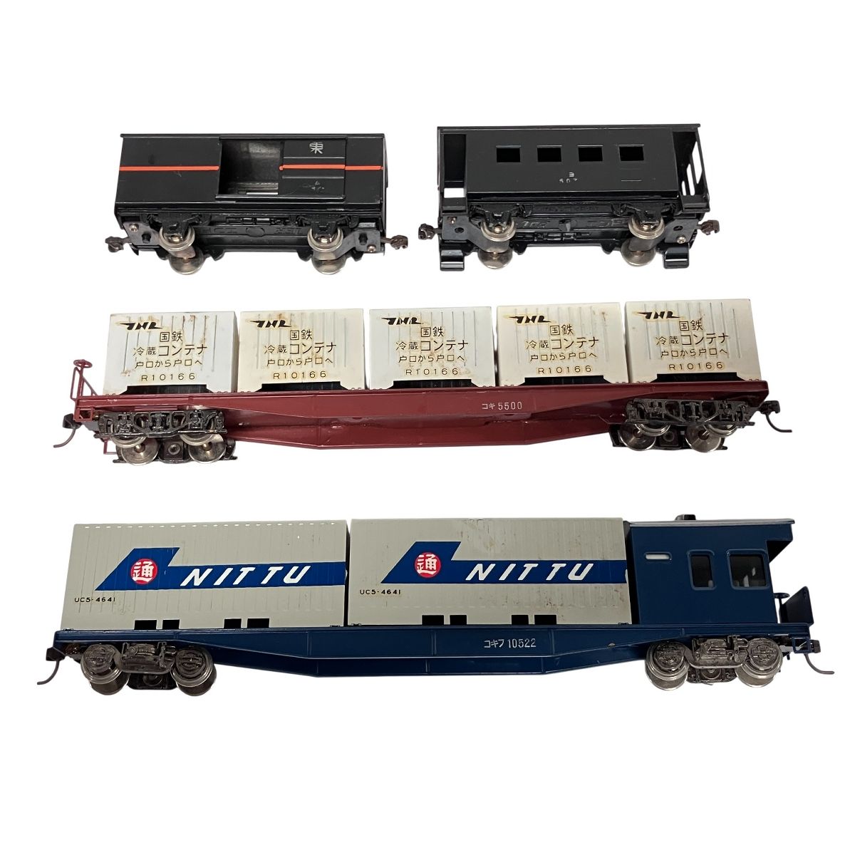 エンドウ製 国鉄 コキ・コキフ コンテナ貨車 7両セット エンドウ HO