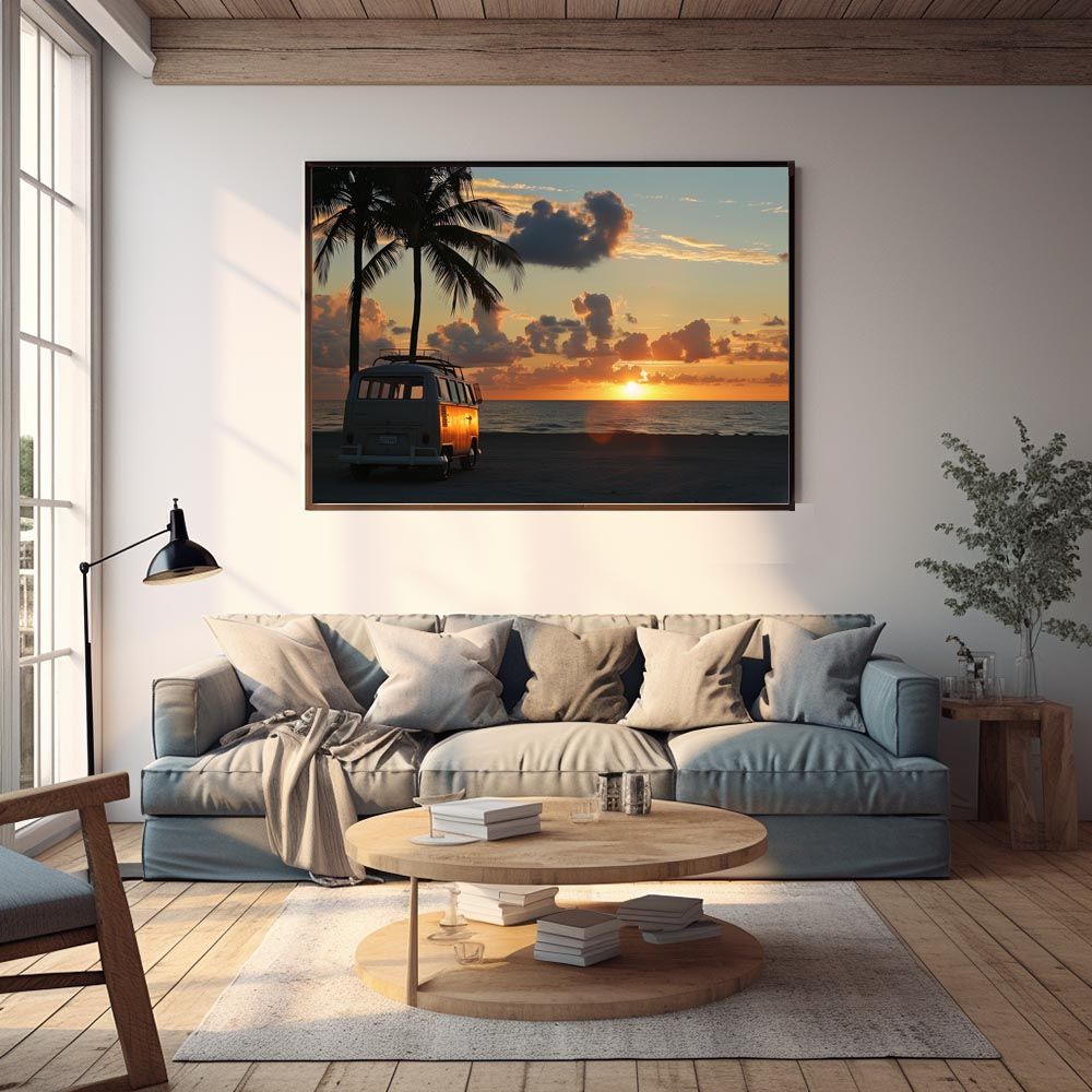 B2サイズ（約51x73cm）】【lh-poster-8010】サーフ サーフバン 海岸