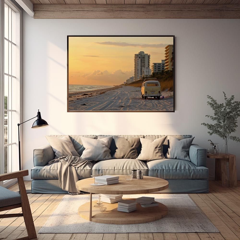 A1サイズ（約59x84cm）】【lh-poster-8022】サーフ サーフバン 海岸