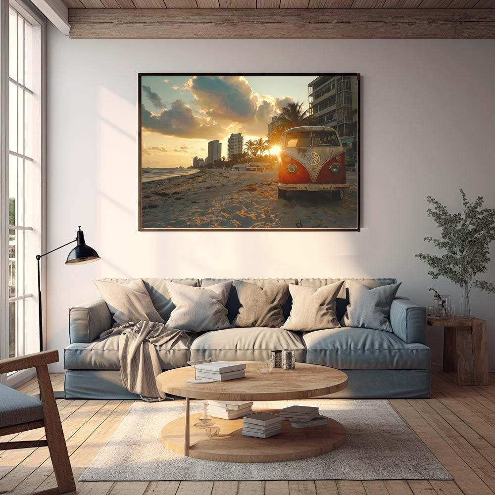 B1サイズ（約73x103cm）】【lh-poster-8023】サーフ サーフバン 海岸