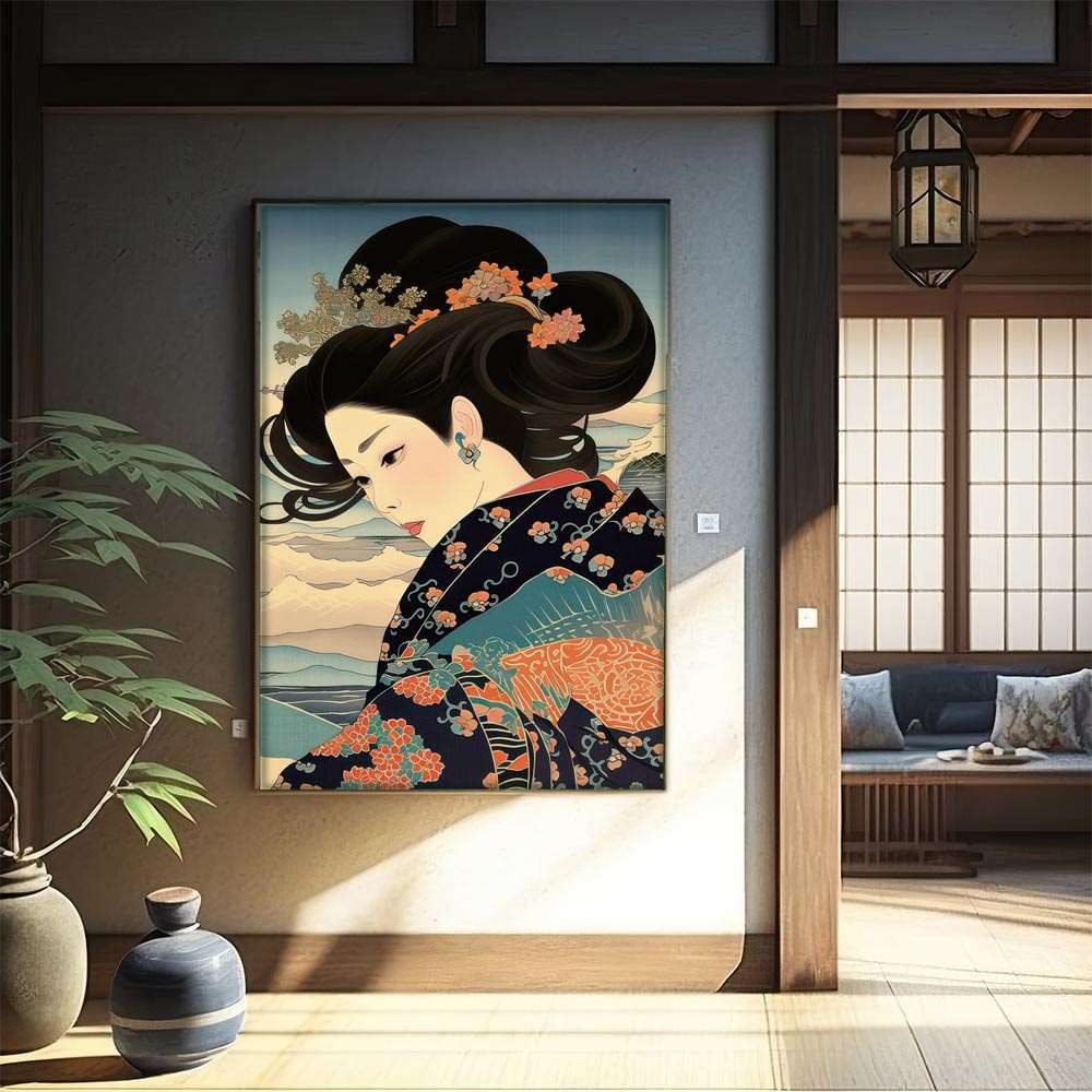 B2サイズ（約51x73cm）】【lh-poster-803】令和の浮世絵 版画風
