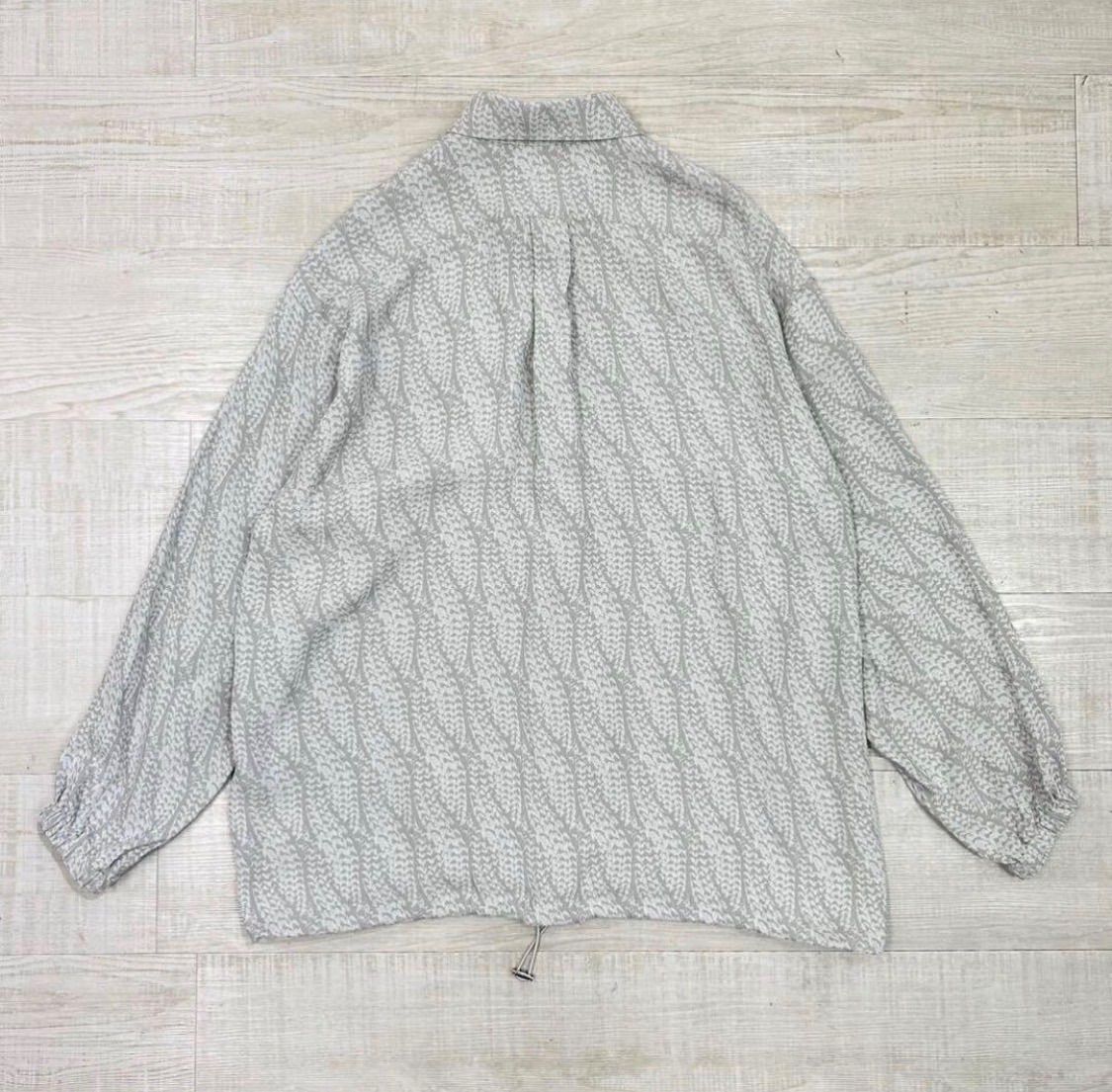 NEON SIGN Cable Balloon Shirts ネオンサイン ケーブル バルーン シャツ SPACE GRAY スペース グレー サイズ 46 定価59.400円