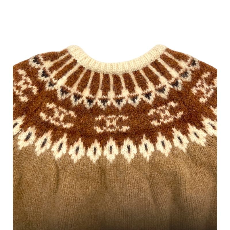 セリーヌ CELINE トリオンフノルディック柄 ニットセーター 2ADJ7823V