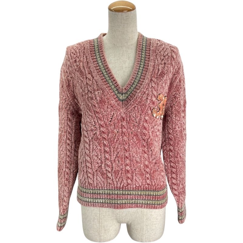 シャネル CHANEL 31ワッペンケーブルニットセーター P73532 ピンク