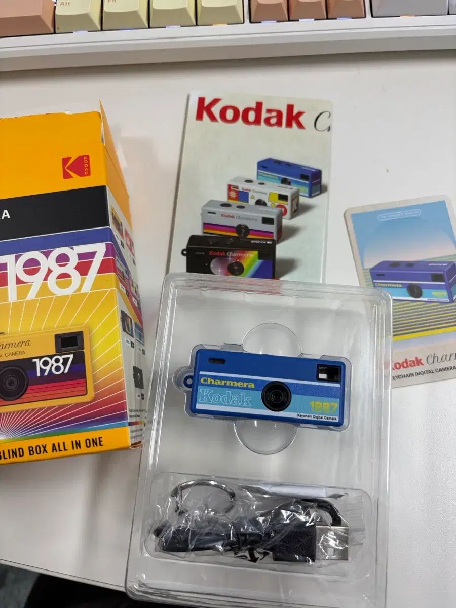 KODAK コダック カメラ キーホルダー ブルー