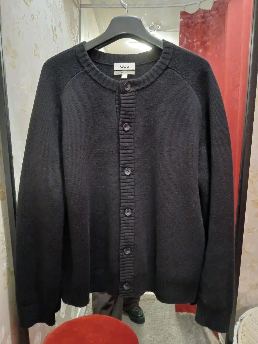 7|12 COS コス ウールブレンド ラウンドネック カーディガン