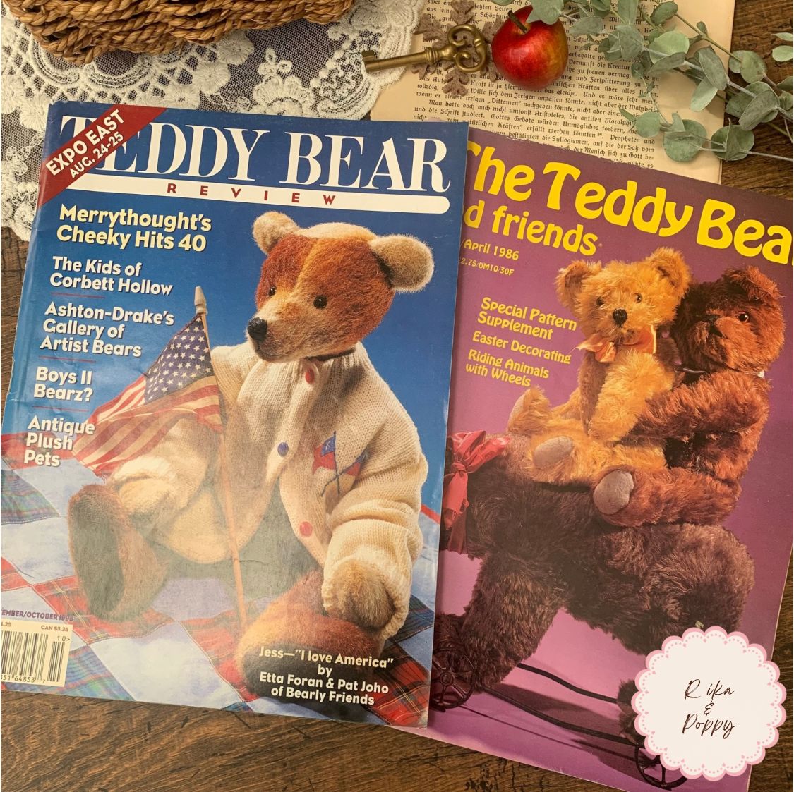 ヴィンテージ 洋書 Teddy Bear 雑誌 2冊セット 1990's 広告 イラスト