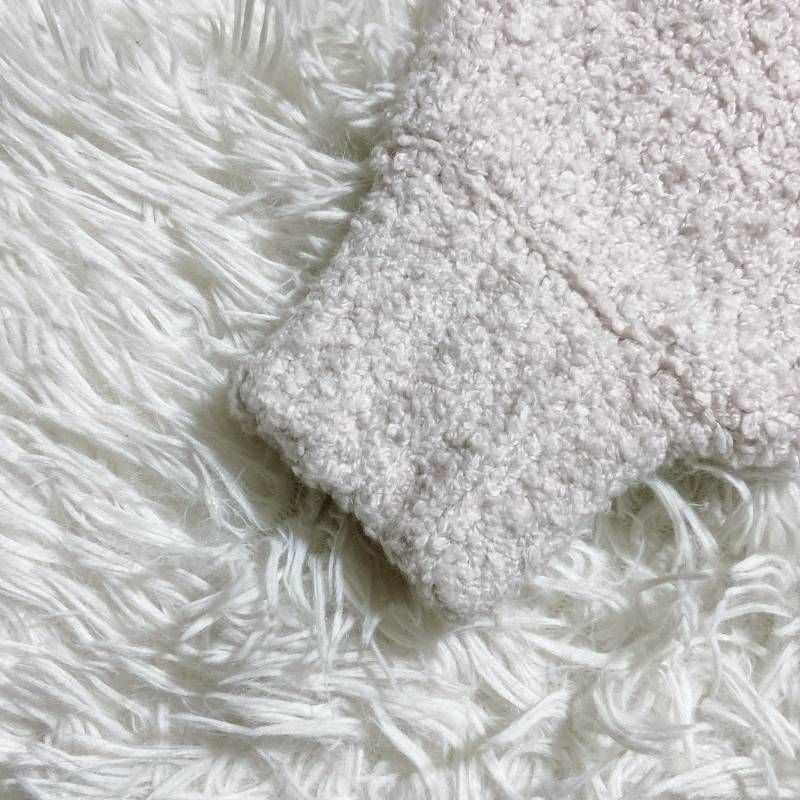 Drawer ドゥロワー 天竺編み カシミヤ混 クールネック ニット 長袖