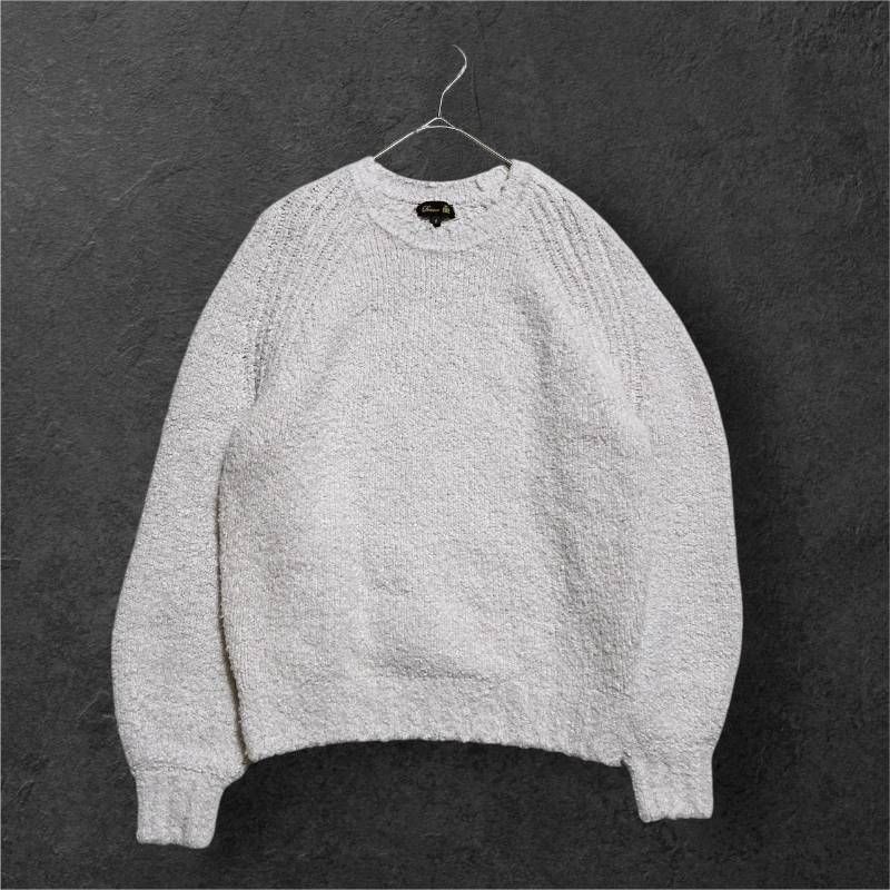 Drawer ドゥロワー 天竺編み カシミヤ混 クールネック ニット 長袖