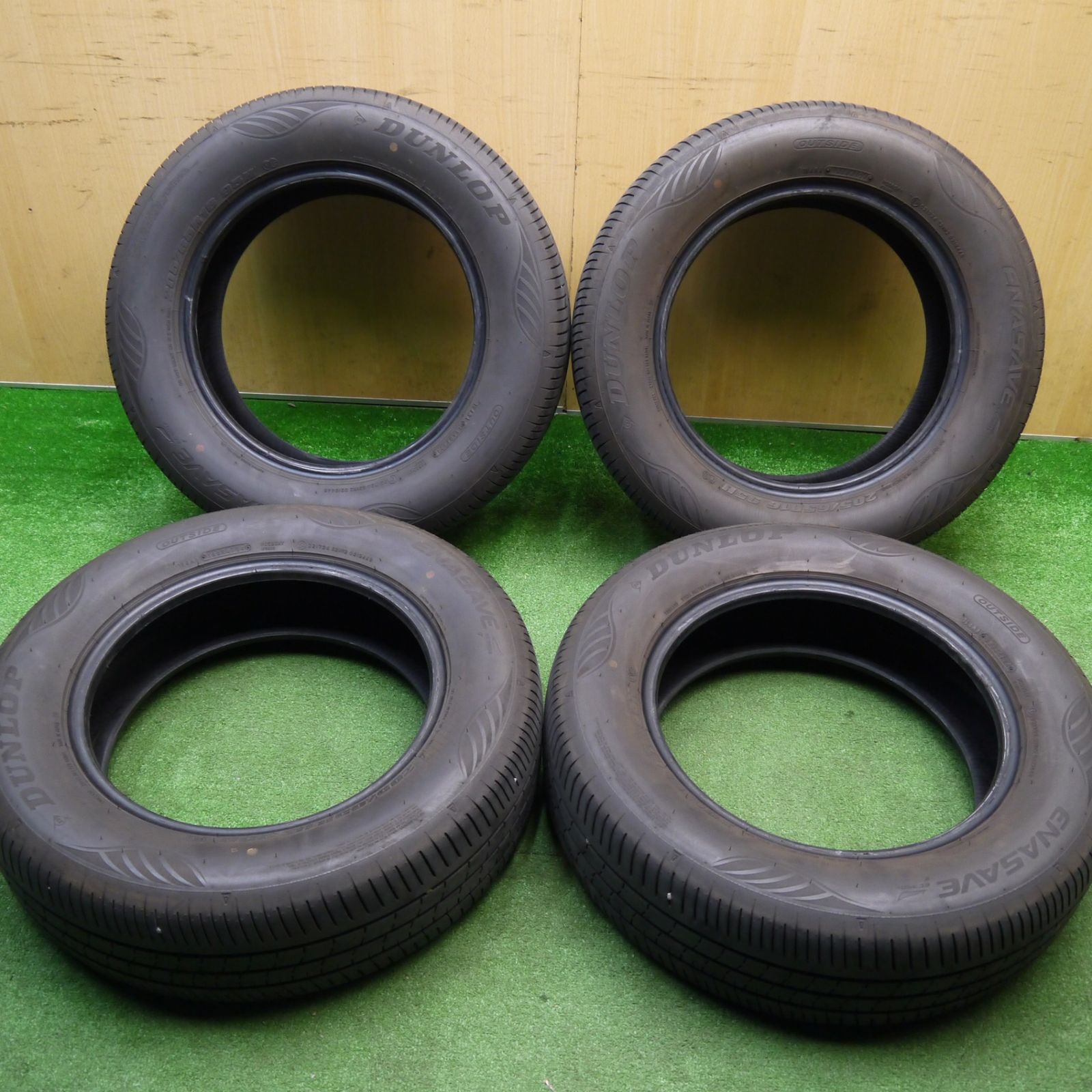 バリ溝 24年 9分 205 65 R 16 ダンロップ エナセーブ EC 350 タイヤ 16インチ セレナ カムリ ヤリスクロス エスティマ 等 ノタ