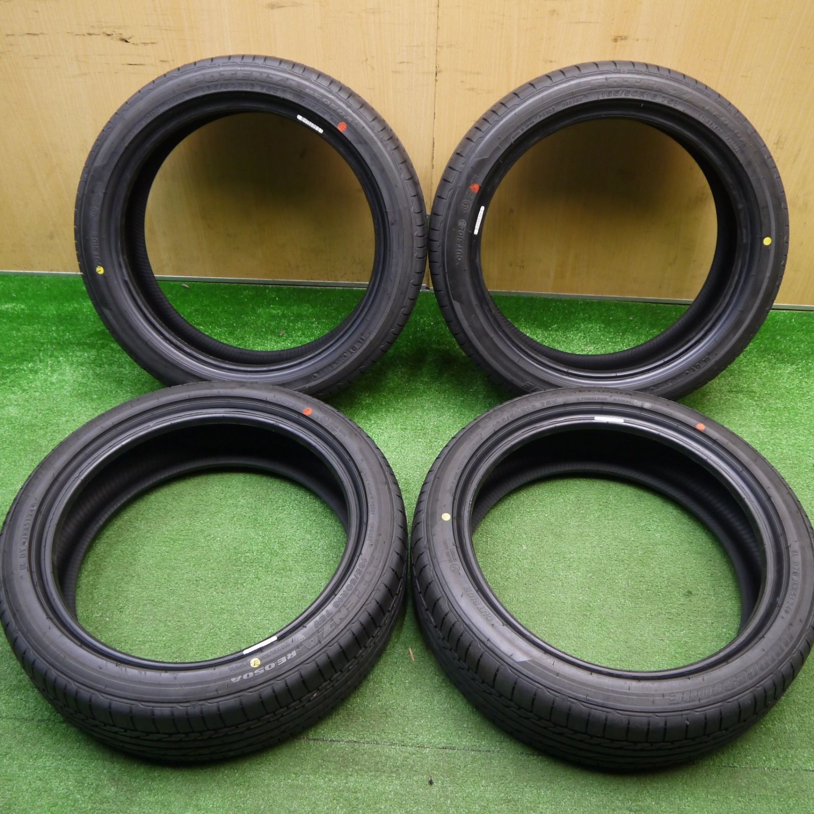新車外し 24年 165 50 R 16 ブリヂストン ポテンザ RE 050 A タイヤ 16インチ N BOX コペン ワゴンR ムーヴ キャスト 等 ノタ