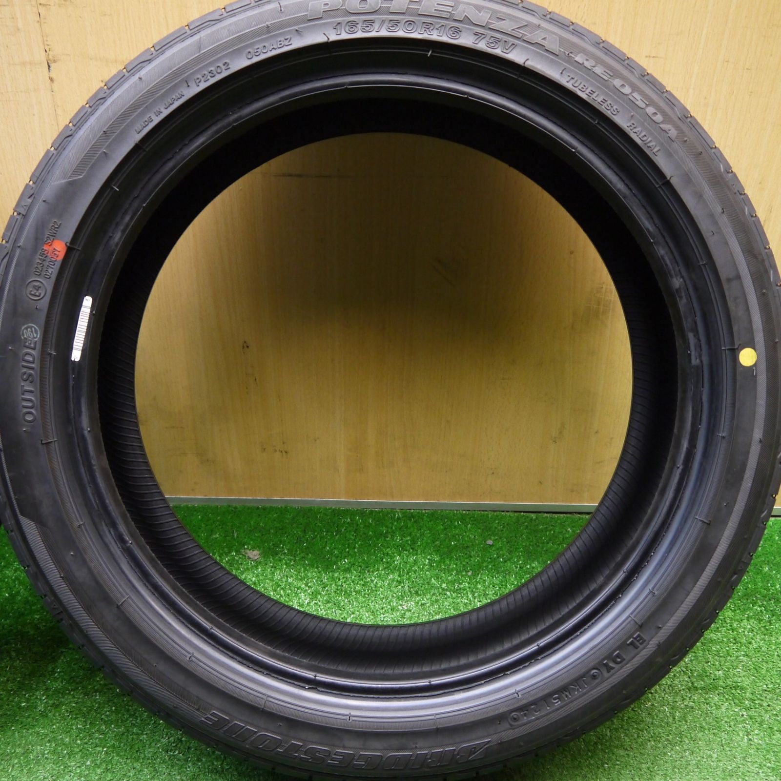  新車外し 24年 165 50 R 16 ブリヂストン ポテンザ RE 050 A タイヤ 16インチ N BOX コペン ワゴンR ムーヴ キャスト 等 ノタ 16インチ サマータイヤ ノーマルタイヤ