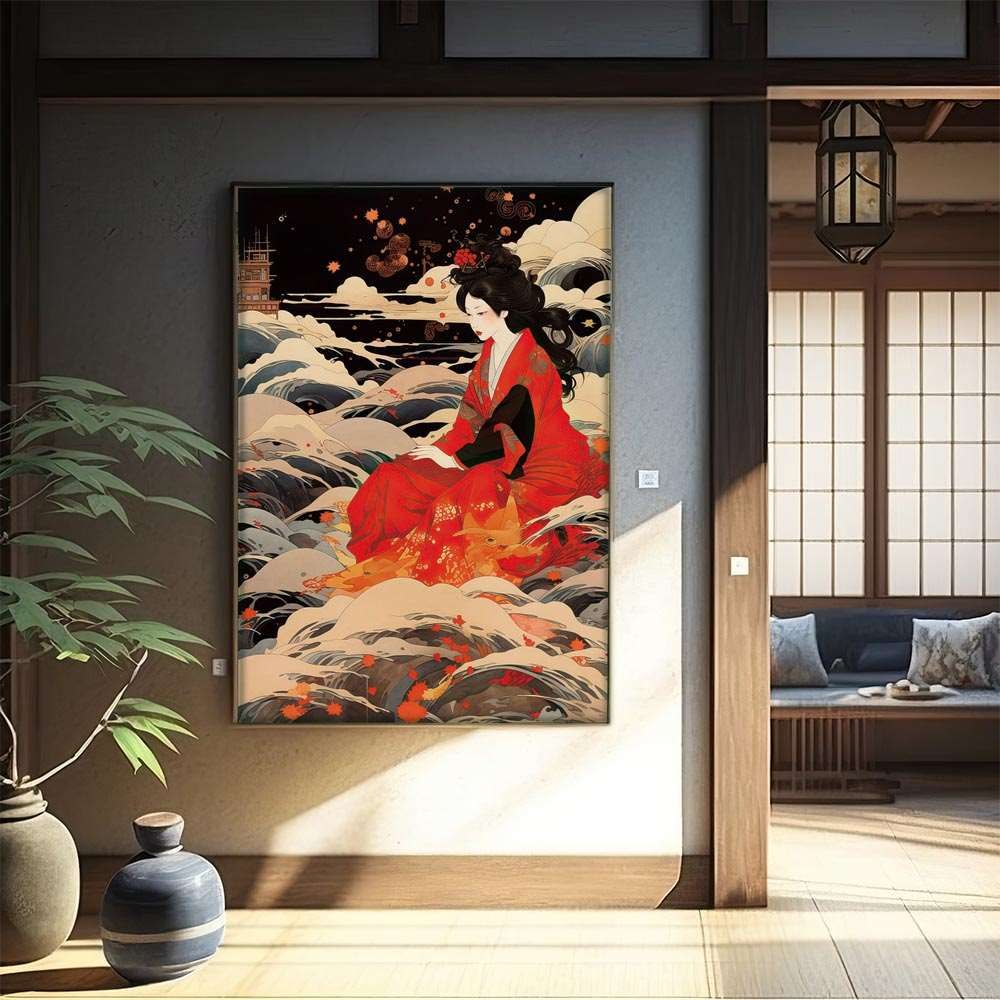 B2サイズ（約51x73cm）】【lh-poster-809】令和の浮世絵 版画風