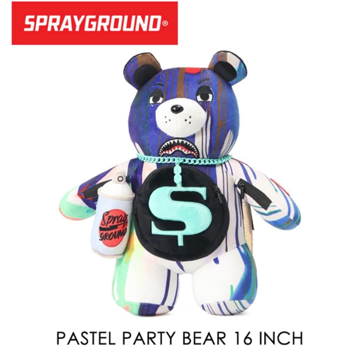 【Only U 着用オンリーユー着用ブランド】25FW SPRAYGROUND PASTEL PARTY BEAR ぬいぐるみ