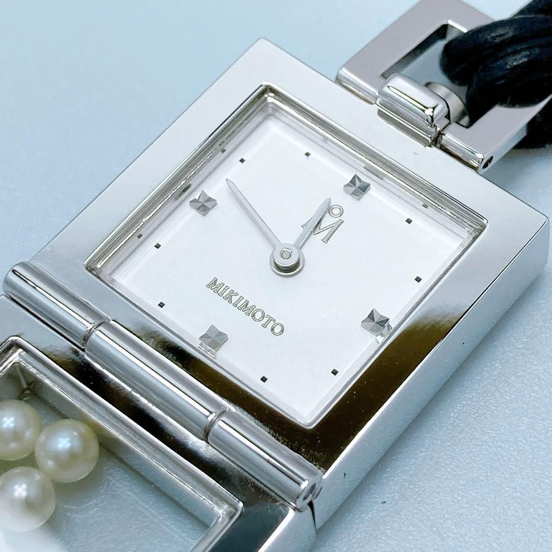  605 ミキモト 7 P パール ネックレス ペンダントウォッチ 時計 懐中時計 腕時計(アナログ)