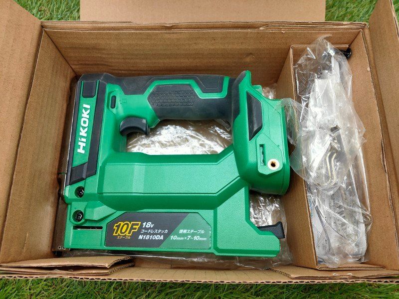 HiKOKI ハイコーキ 18 V 充電式 タッカ N 1810 DA ステープル幅10 mm 蓄電池 充電器 ケース別売 NN