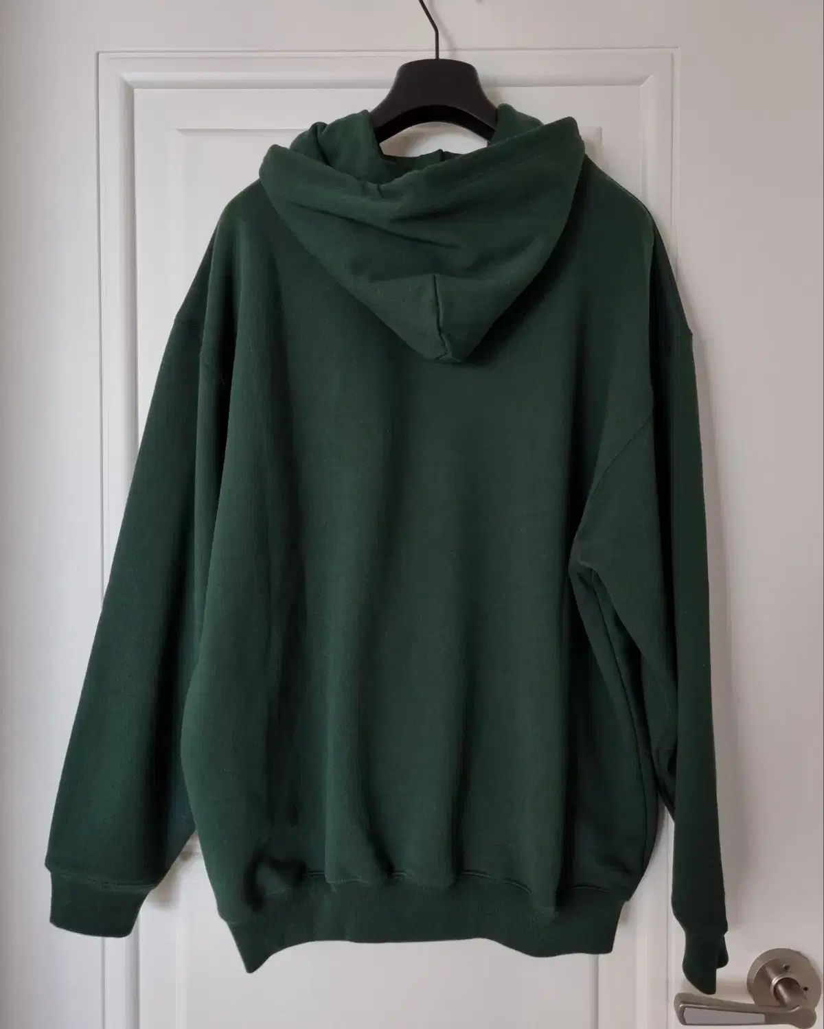 ほぼ バレンシアガ シンプル ロゴ フーディー グリーン mサイズ