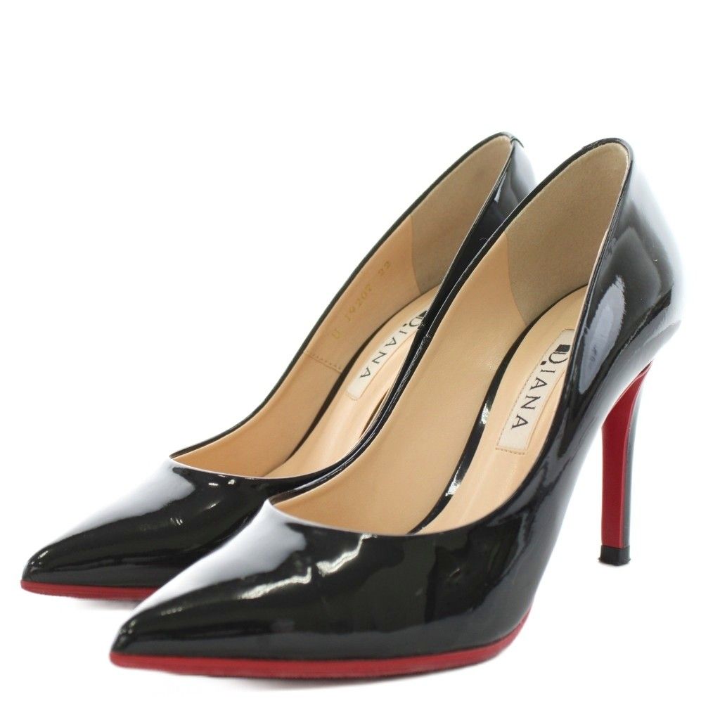 ダイアナ DIANA ダイアナ エナメル パンプス ヒール 23 1/2 * 57390