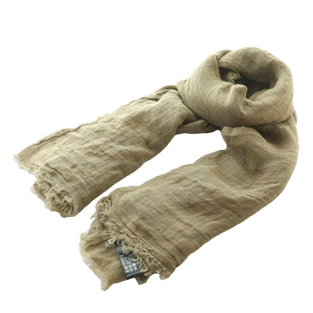 【中古】メゾンドバカンス Maison de Vacances リネンストール マフラー アパルトモン取扱い カーキ /SS ■OS ■SH メゾンドバカンス Maison de Vacances リネンストール マフラー