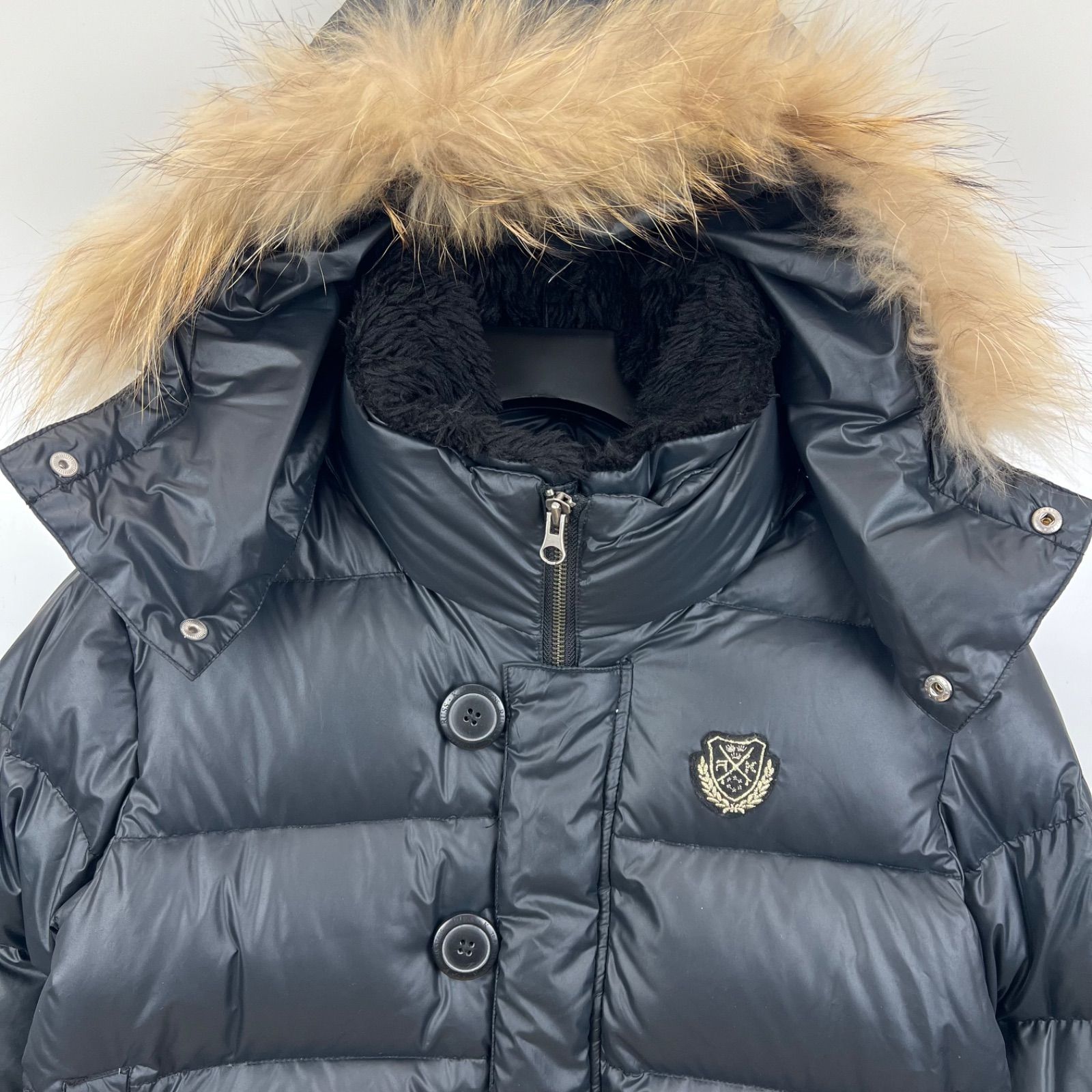 RUSS-K 00s y2k archive real fur N-2B down jacket S ラスケー リアル 