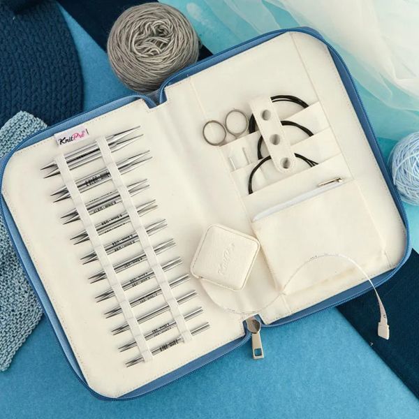 ニットプロ ノバメタル 付け替え式 輪針 短針 リーガル フルセット 10626 KN 回転式ケーブル セット 編み物 手あみ