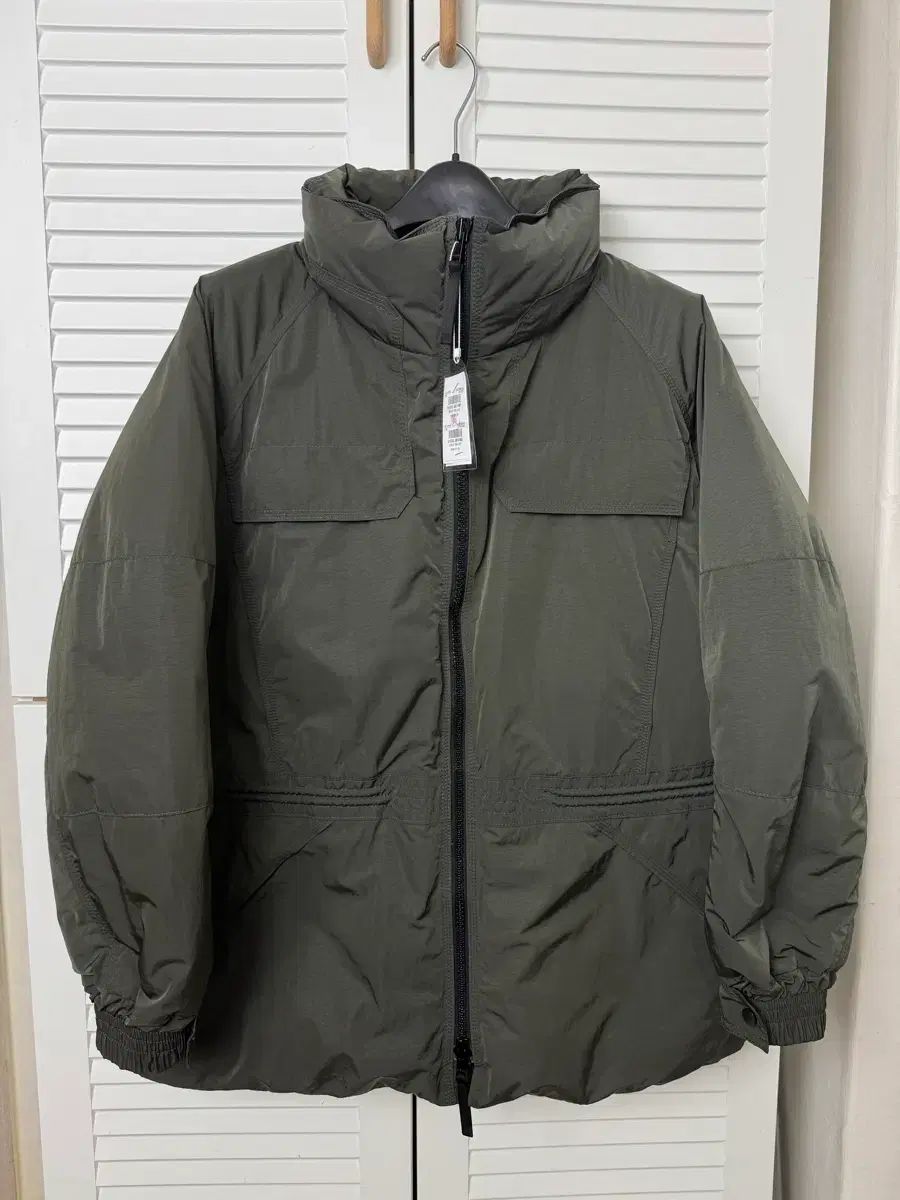 SYSTEM homme グースダウン クリンクル カーキ パディング サンプル