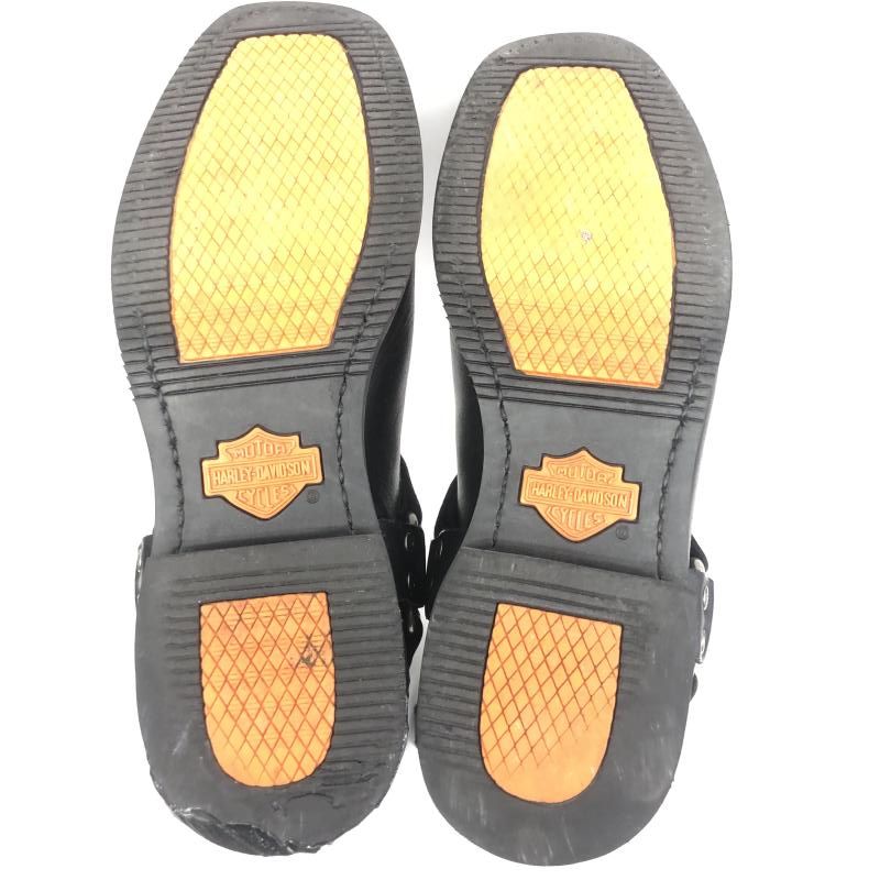 【】HARLEY DAVIDSON リングブーツ エンジニアブーツ 25.5cm ブラック ハーレーダビッドソソン[66]