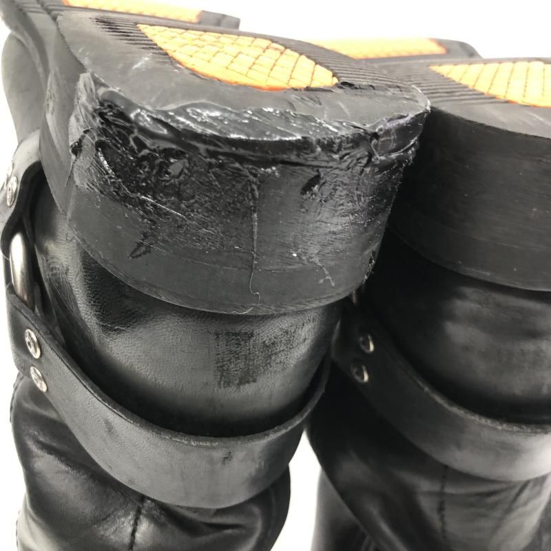 【】HARLEY DAVIDSON リングブーツ エンジニアブーツ 25.5cm ブラック ハーレーダビッドソソン[66]