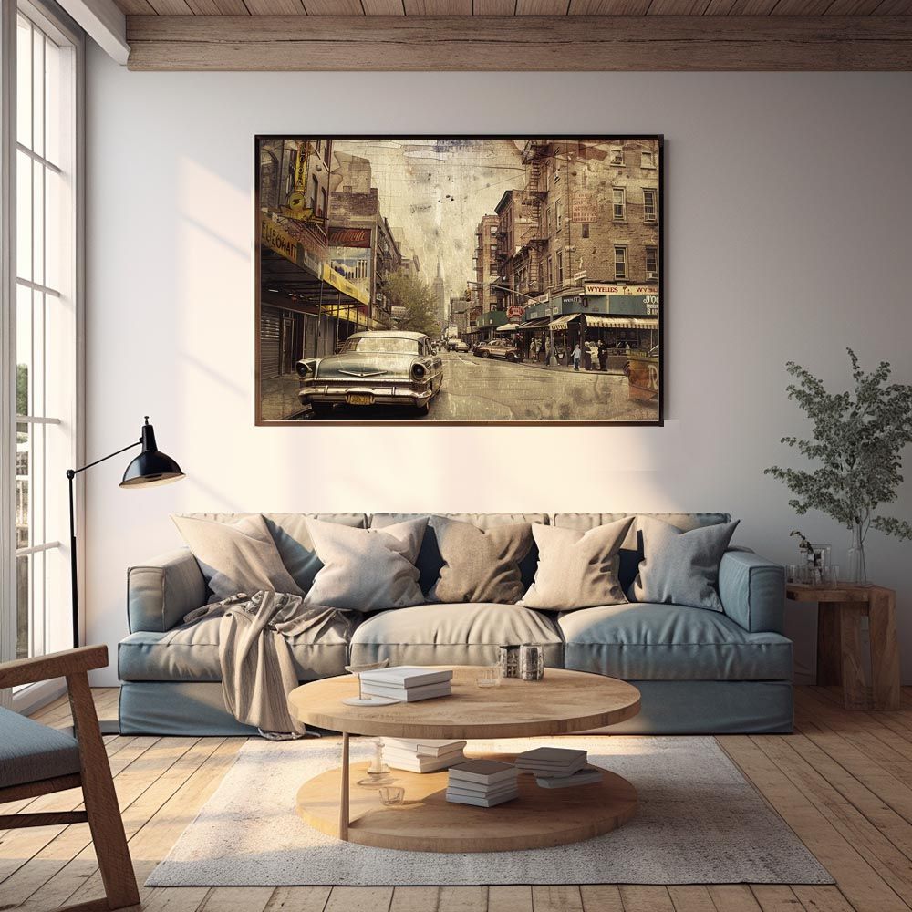 【B2サイズ（約51x73cm）】【lh-poster-8193】コンセプトアート レトロ アメリカ アメリカン ダイナー 1980 1970 1960 ポスター インテリア ネガ フィルム シャビー 古い アーカイブ フォト アート モダン