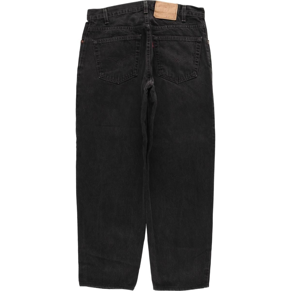 古着 00年代 リーバイス Levi s RED TAB ブラックデニム テーパードデニムパンツ メンズw 33相当|evb 030863