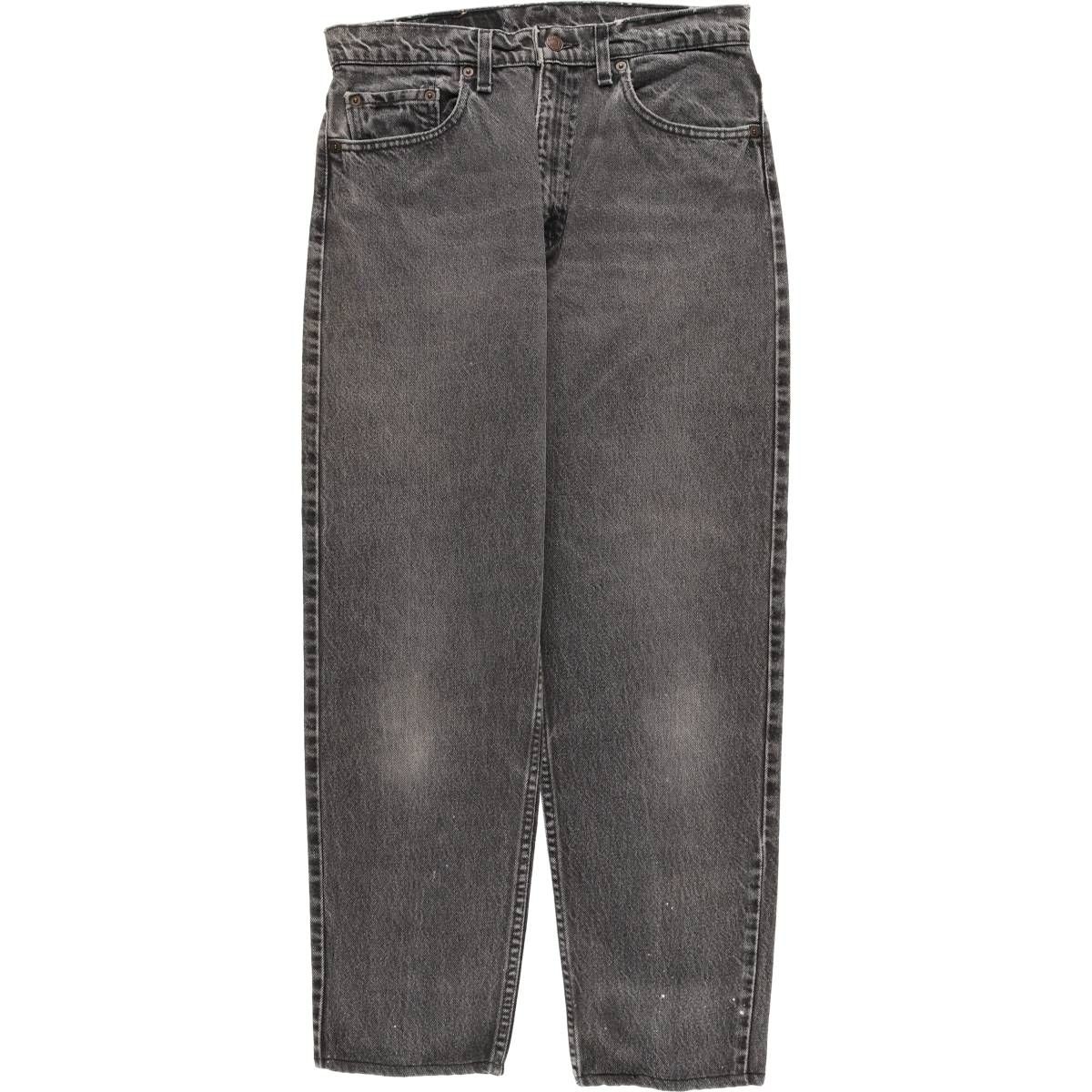 古着 90年代 リーバイス Levi s 560-0260 RELAX FIT TAPERED LEG ブラックデニム テーパードデニムパンツ メンズw 31相当|evb 030857
