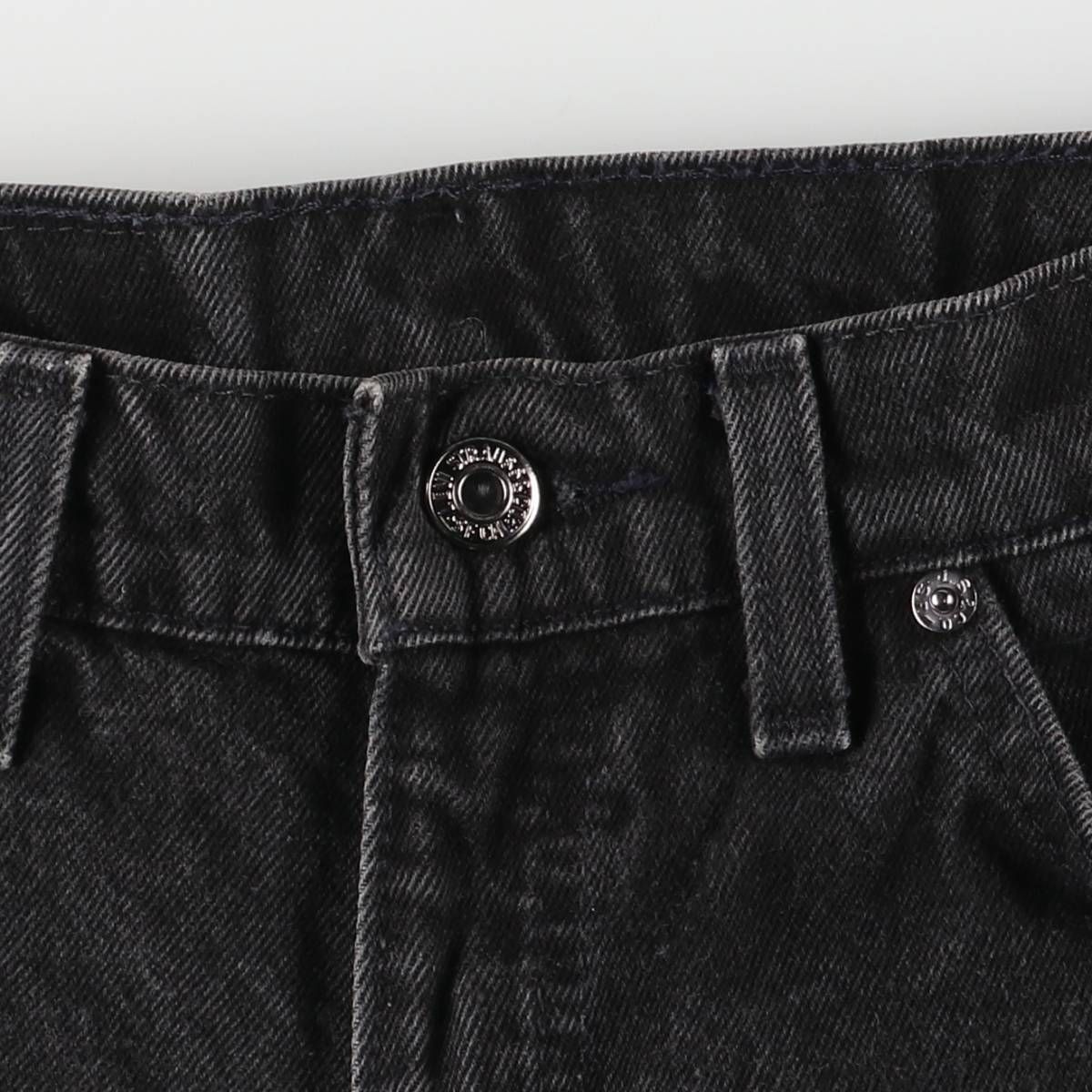 オレンジタブ ブラックデニム