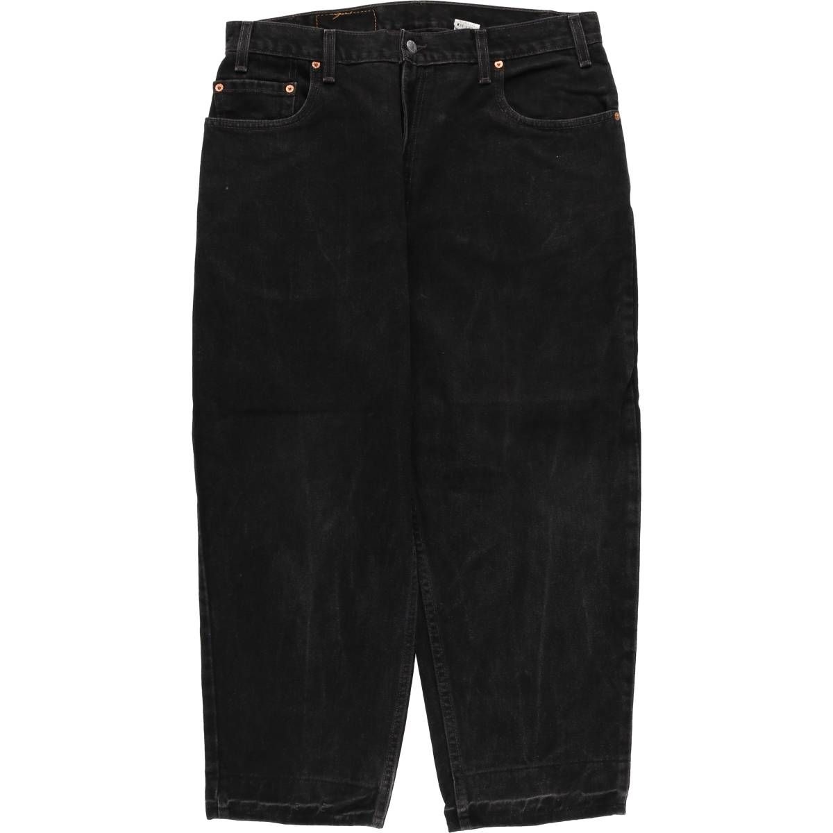 古着 00年代 リーバイス Levi s 560-0260 LOOSE FIT TAPERED LEG ブラックデニム テーパードデニムパンツ メンズw 34相当 evb 030877
