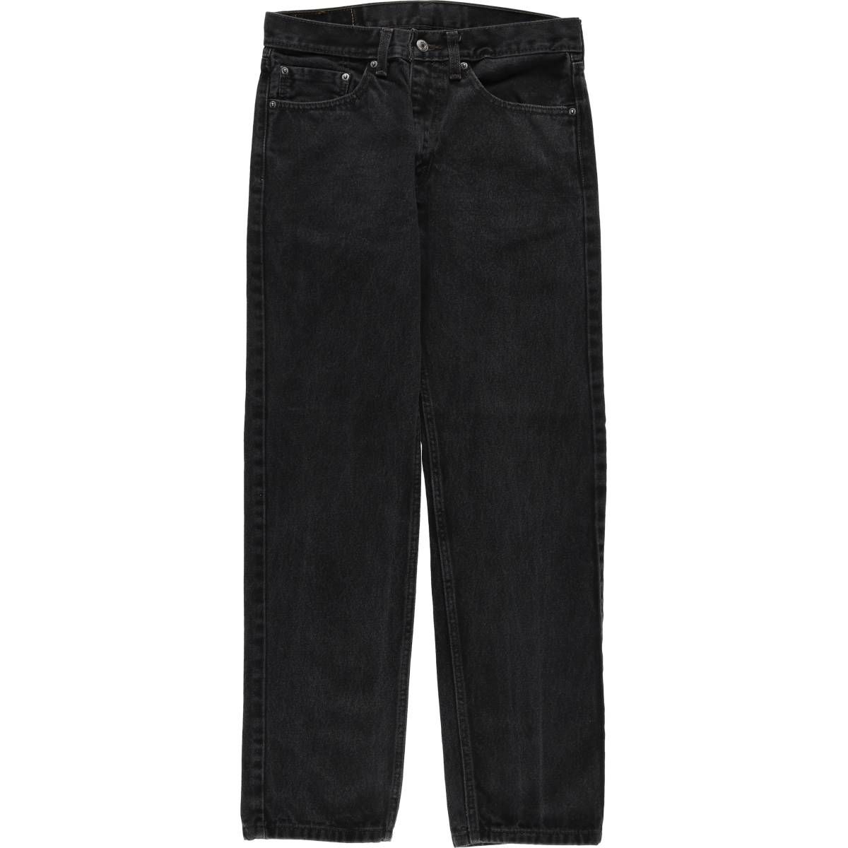 古着 リーバイス Levi s 505 ブラックデニム テーパードデニムパンツ メンズw 33相当 eaa 597533