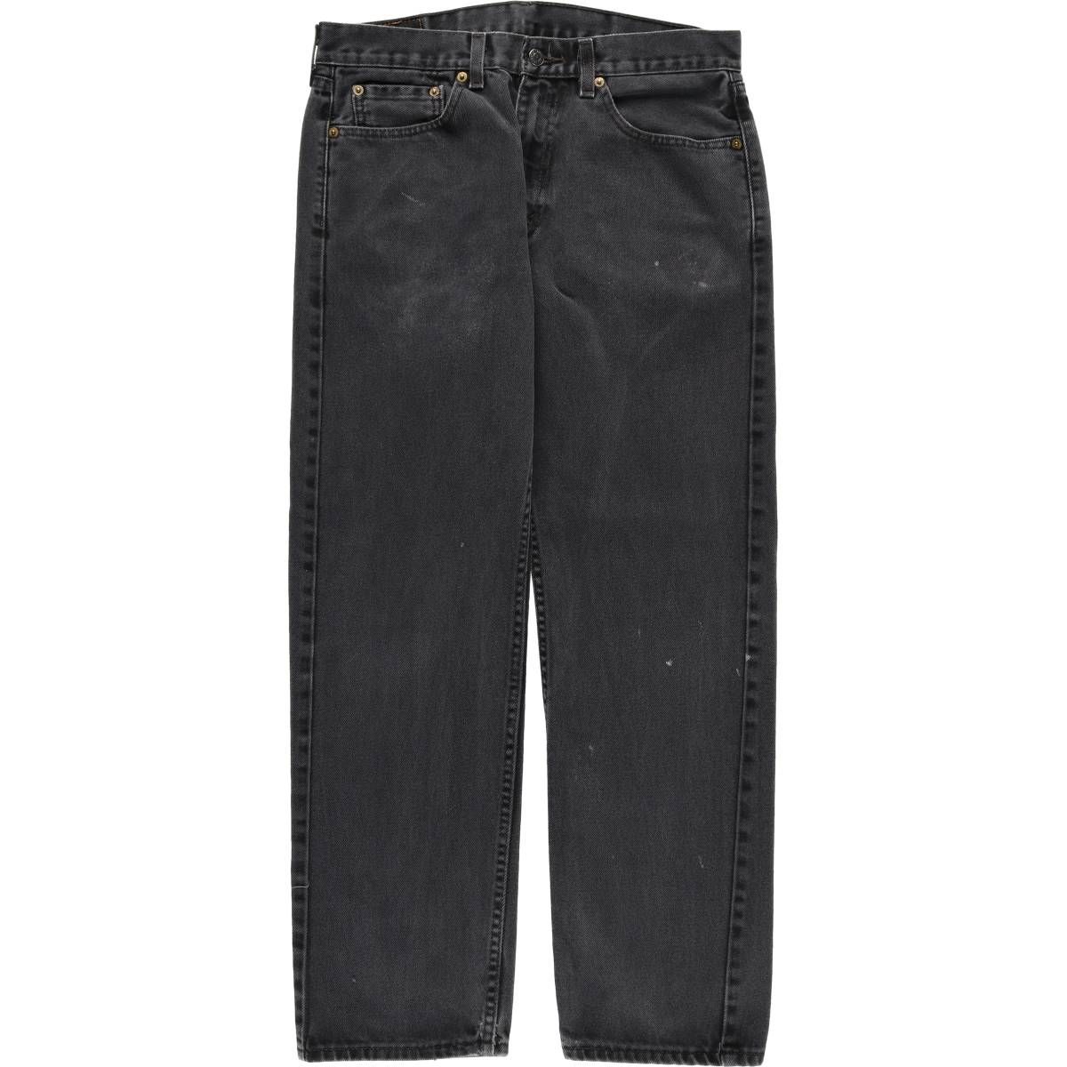 古着 リーバイス Levi s 505 ブラックデニム テーパードデニムパンツ メンズw 34相当 eaa 597532