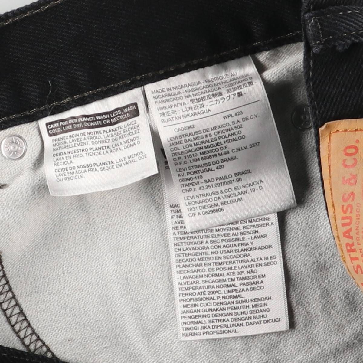 古着 リーバイス Levi s 505 ブラックデニム テーパードデニムパンツ メンズw 33相当 eaa 597536 デイリーウェア その他 