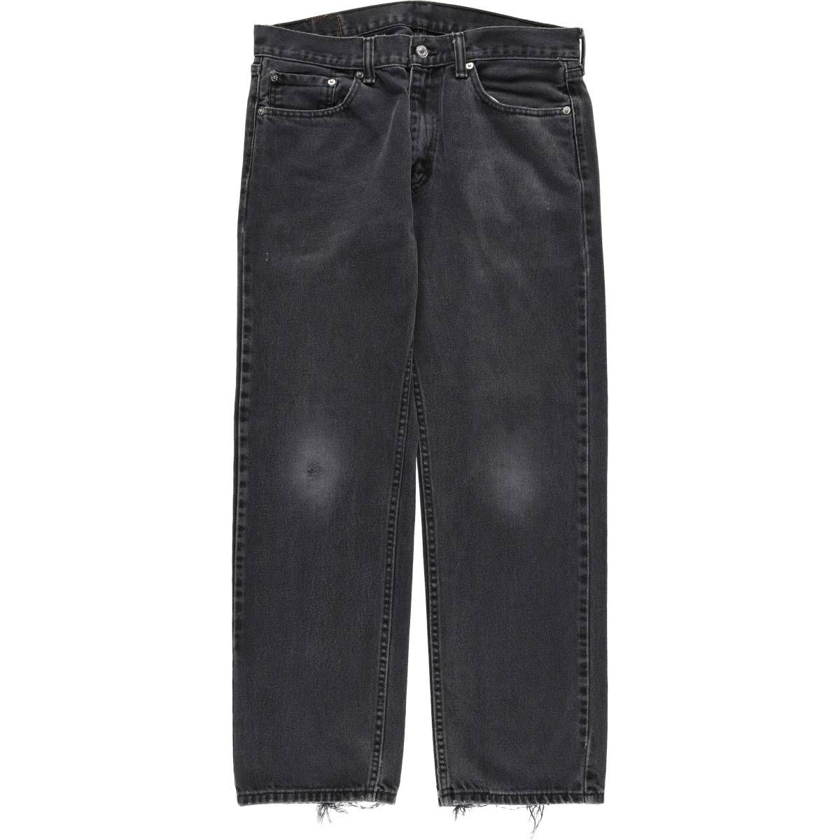 古着 リーバイス Levi s 505 ブラックデニム テーパードデニムパンツ メンズw 35相当|eaa 597537