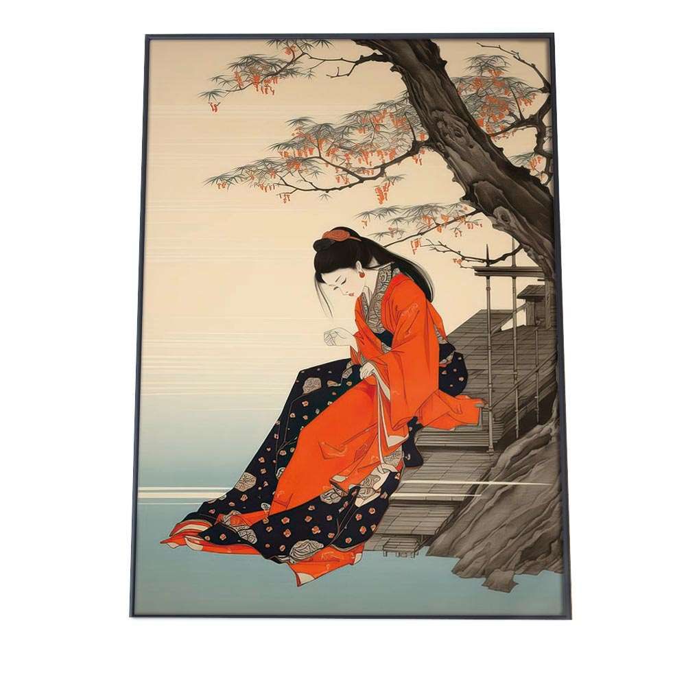B4サイズ（約25x36cm）】【lh-poster-823】令和の浮世絵 版画風
